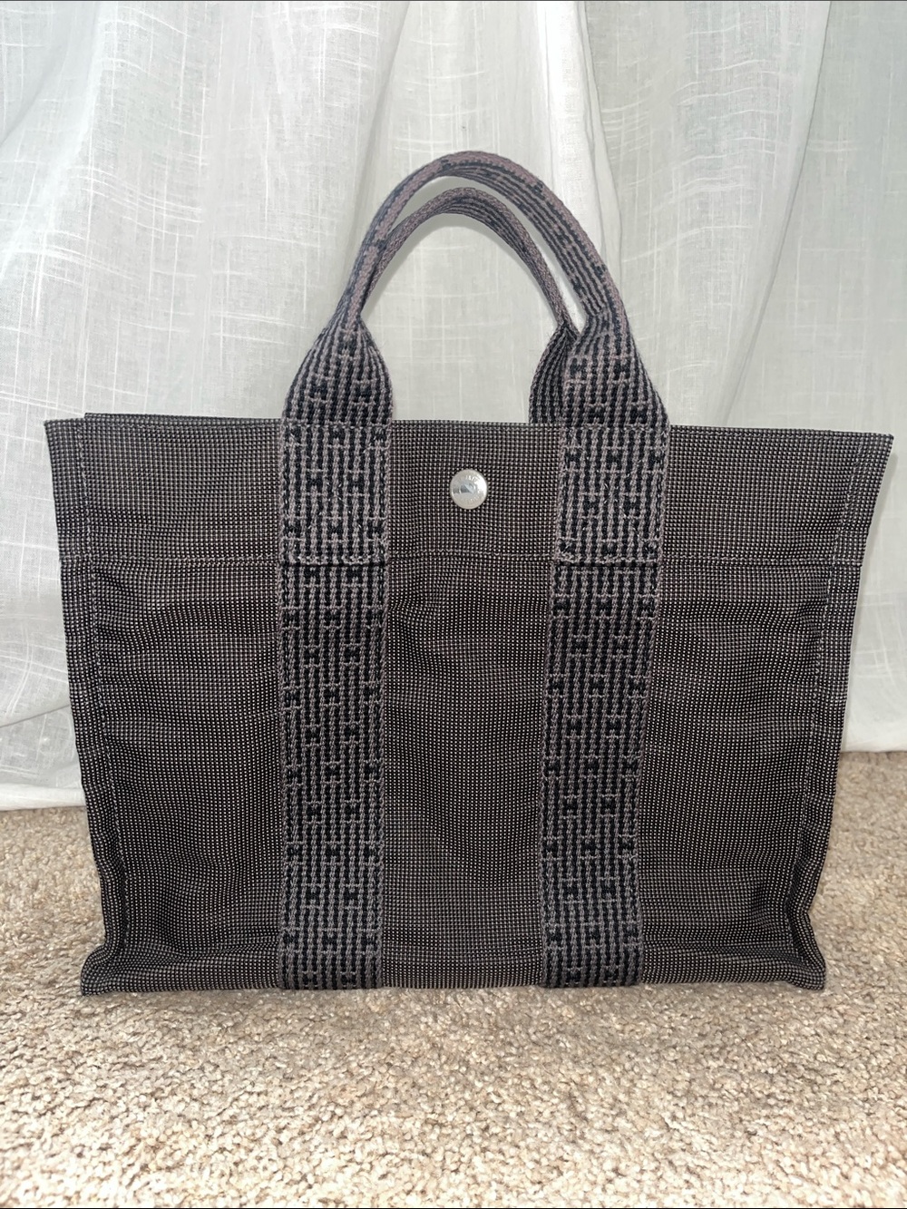 Hermes PM Canvas Tote Bag